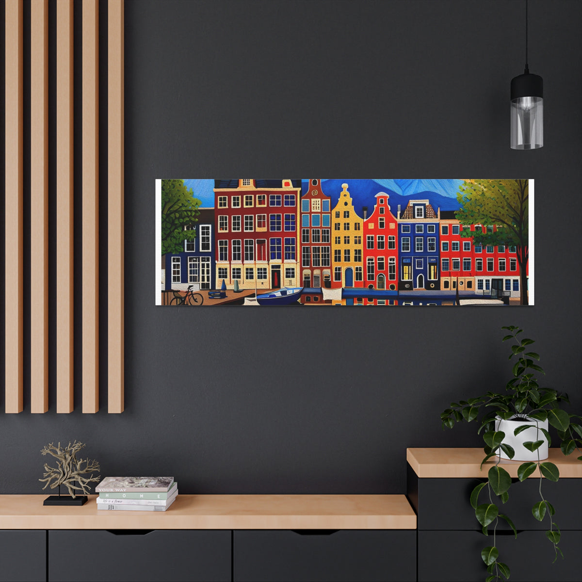 Amsterdam Canal Painting the perfect Gift for Printify