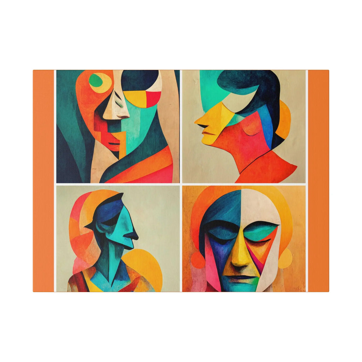 Abstract Faces Wall Art Printify