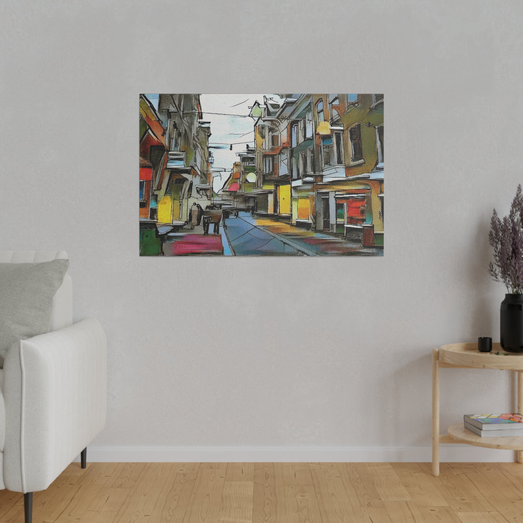 On The High Street Canvas Printify