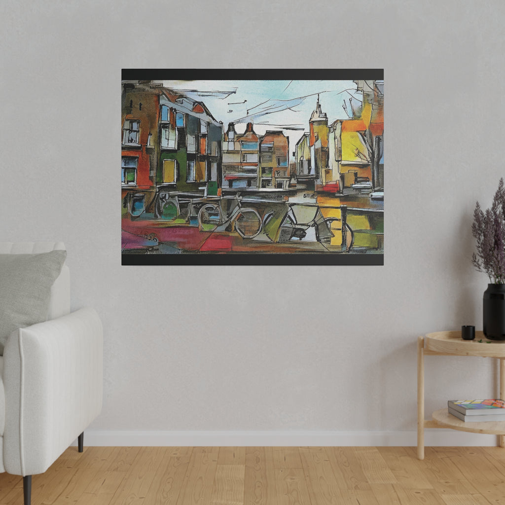 Walks in Amsterdam Canvas ￼ Printify