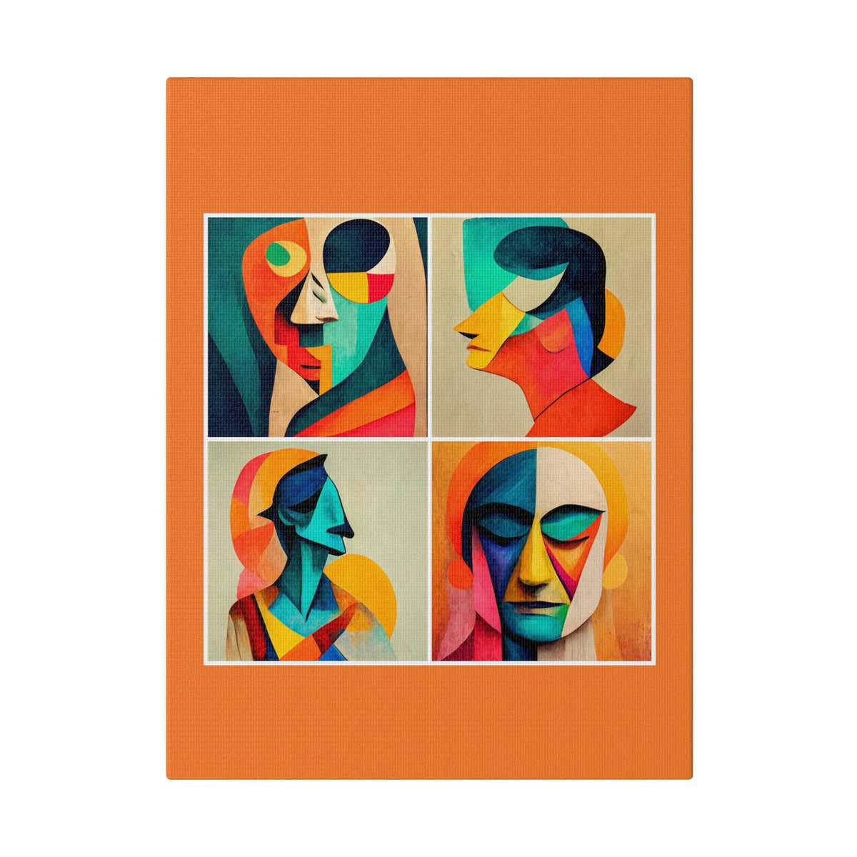 Abstract Faces Wall Art Printify