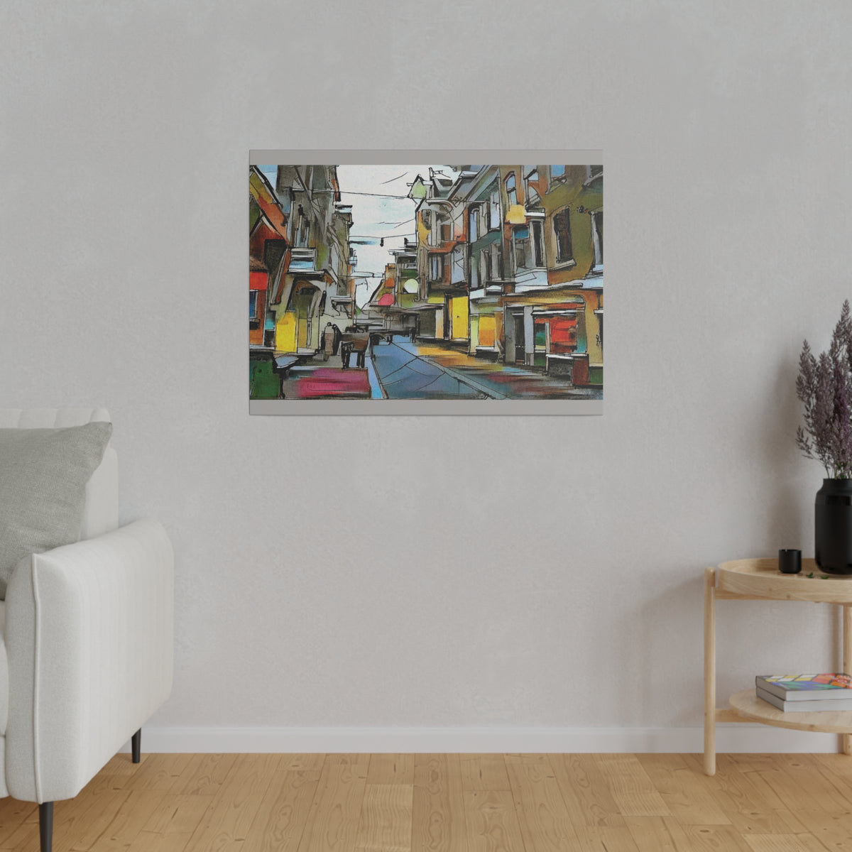 On The High Street Canvas Printify