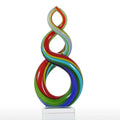Vibrant Artisanal Glass Sculpture - Handmade Colorful Crafts Londecor