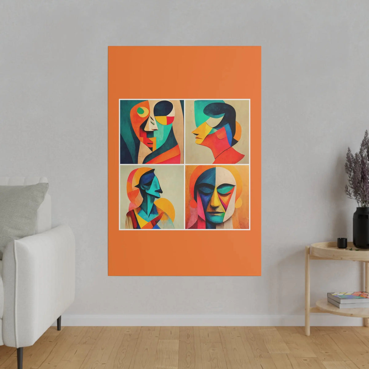 Abstract Faces Wall Art Printify
