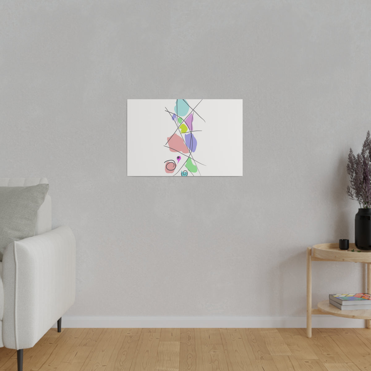 Pastels & Doodles Wall Art Printify