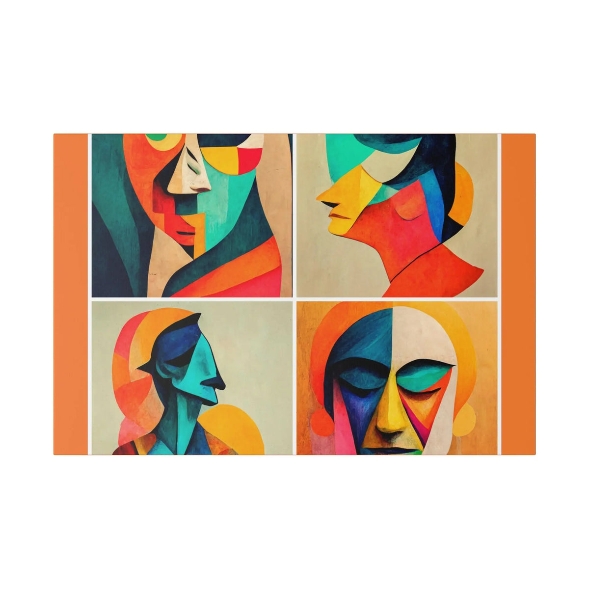 Abstract Faces Wall Art Printify
