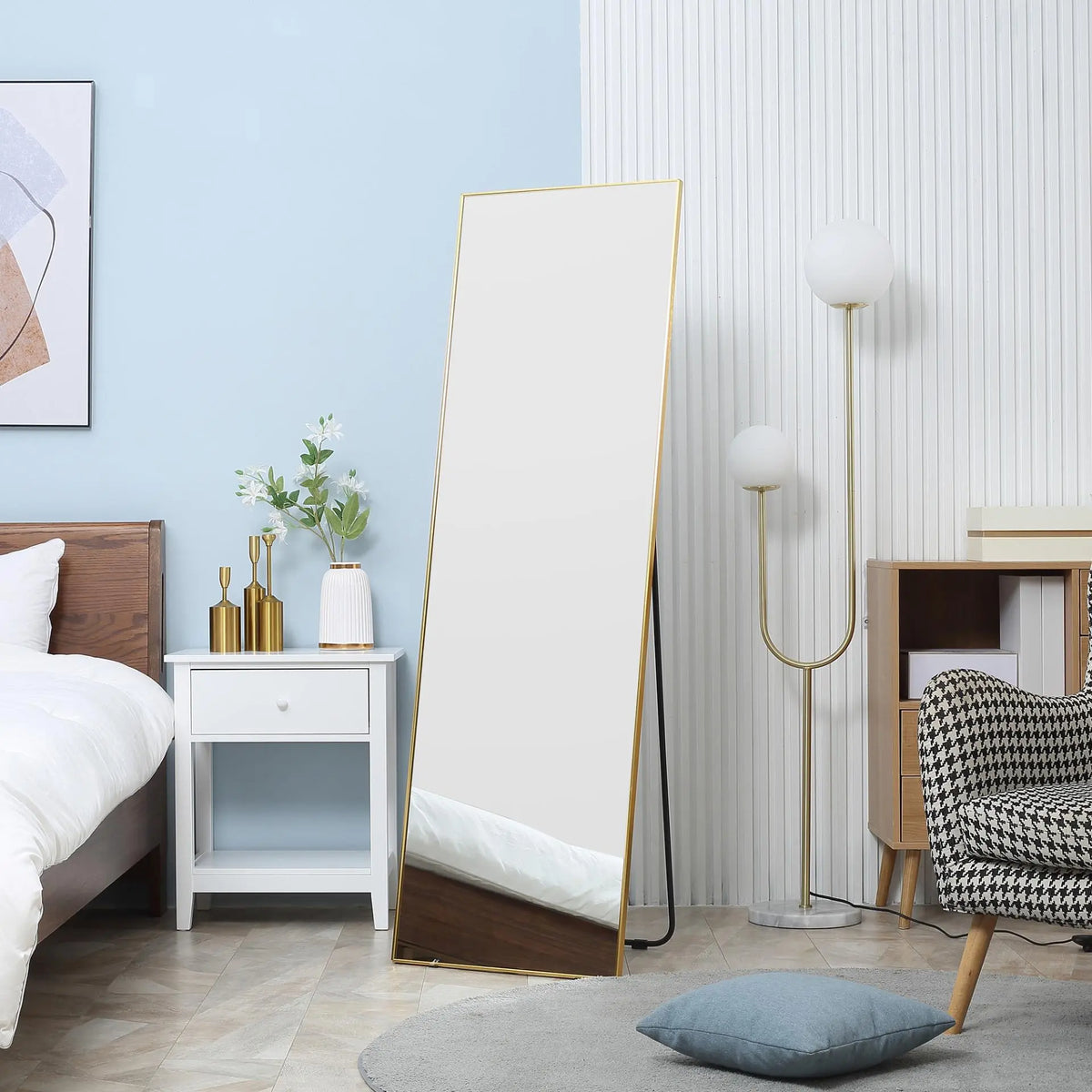 Golden Frame Full Length Mirror Londecor