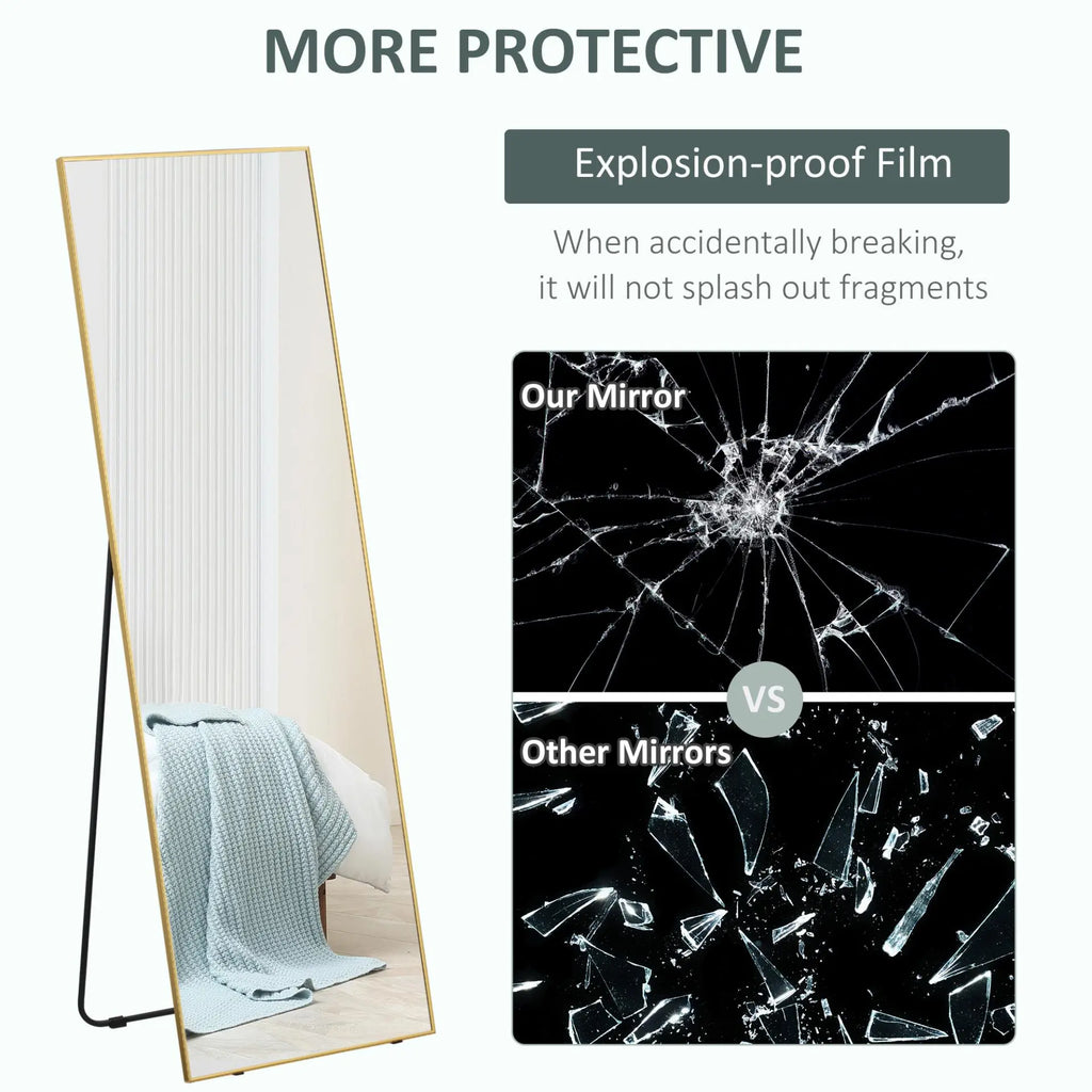 Golden Frame Full Length Mirror Londecor