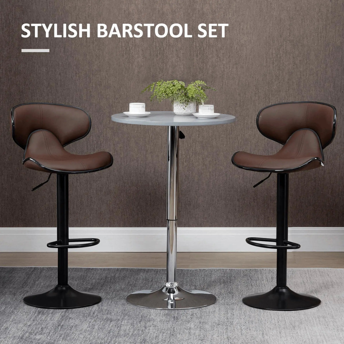 Adjustable Swivel Bar Stools Set - Londecor