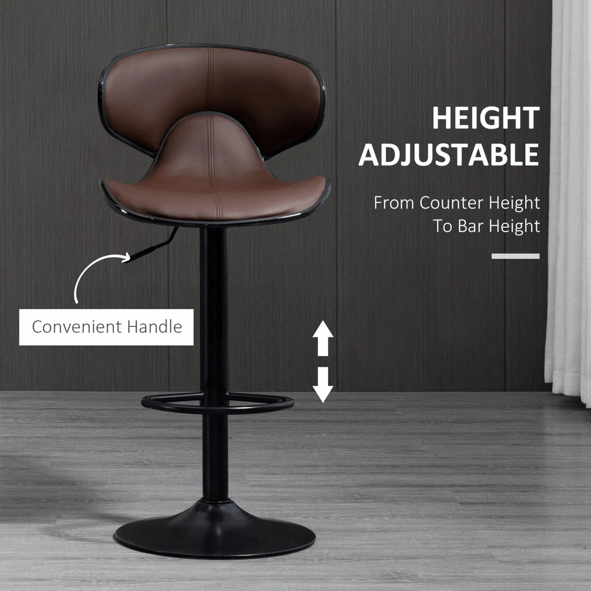 Adjustable Swivel Bar Stools Set - Londecor
