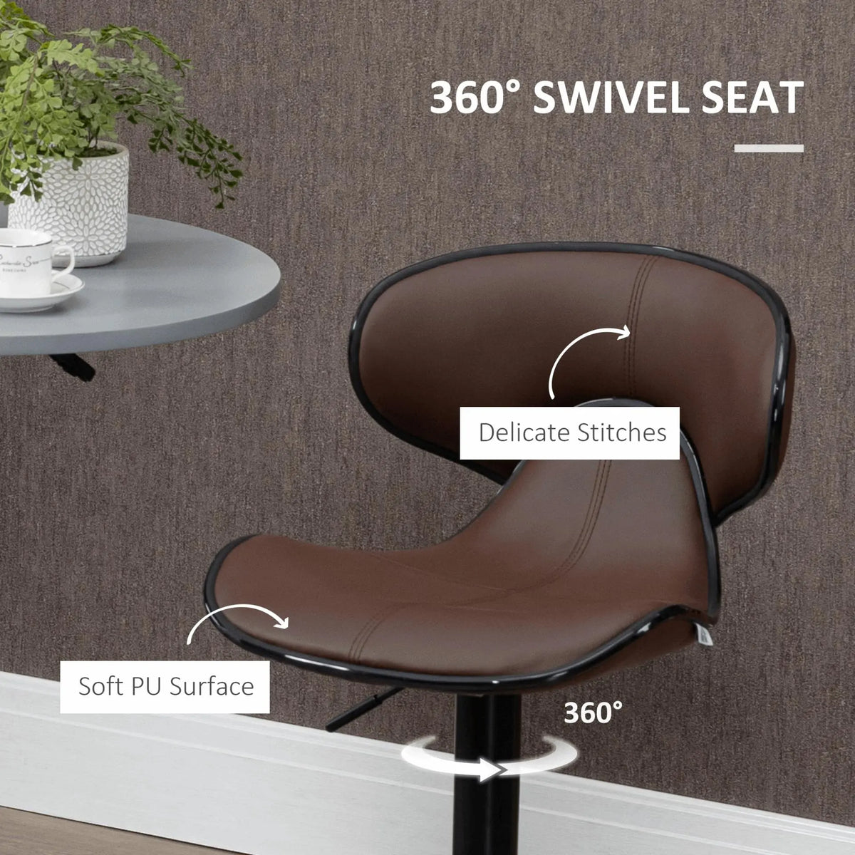 Adjustable Swivel Bar Stools Set - Londecor