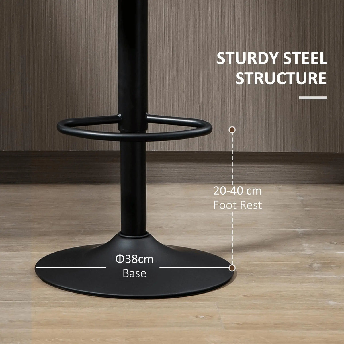Adjustable Swivel Bar Stools Set - Londecor