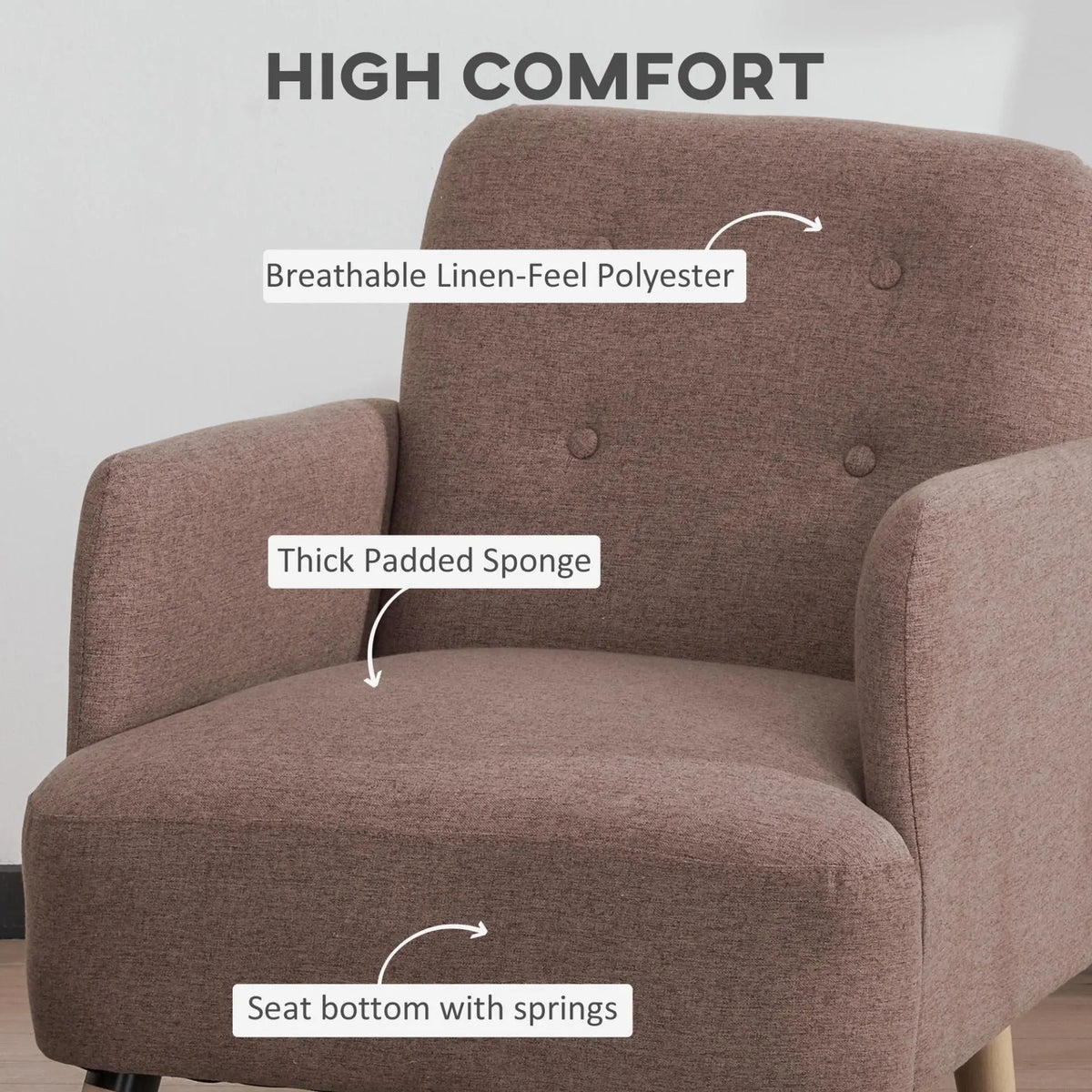 Nature Wood Frame Armchair Londecor