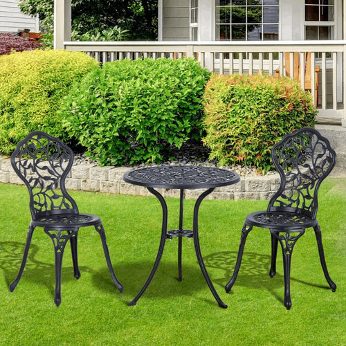 3 Pcs Cast Aluminum Bistro Set - Londecor