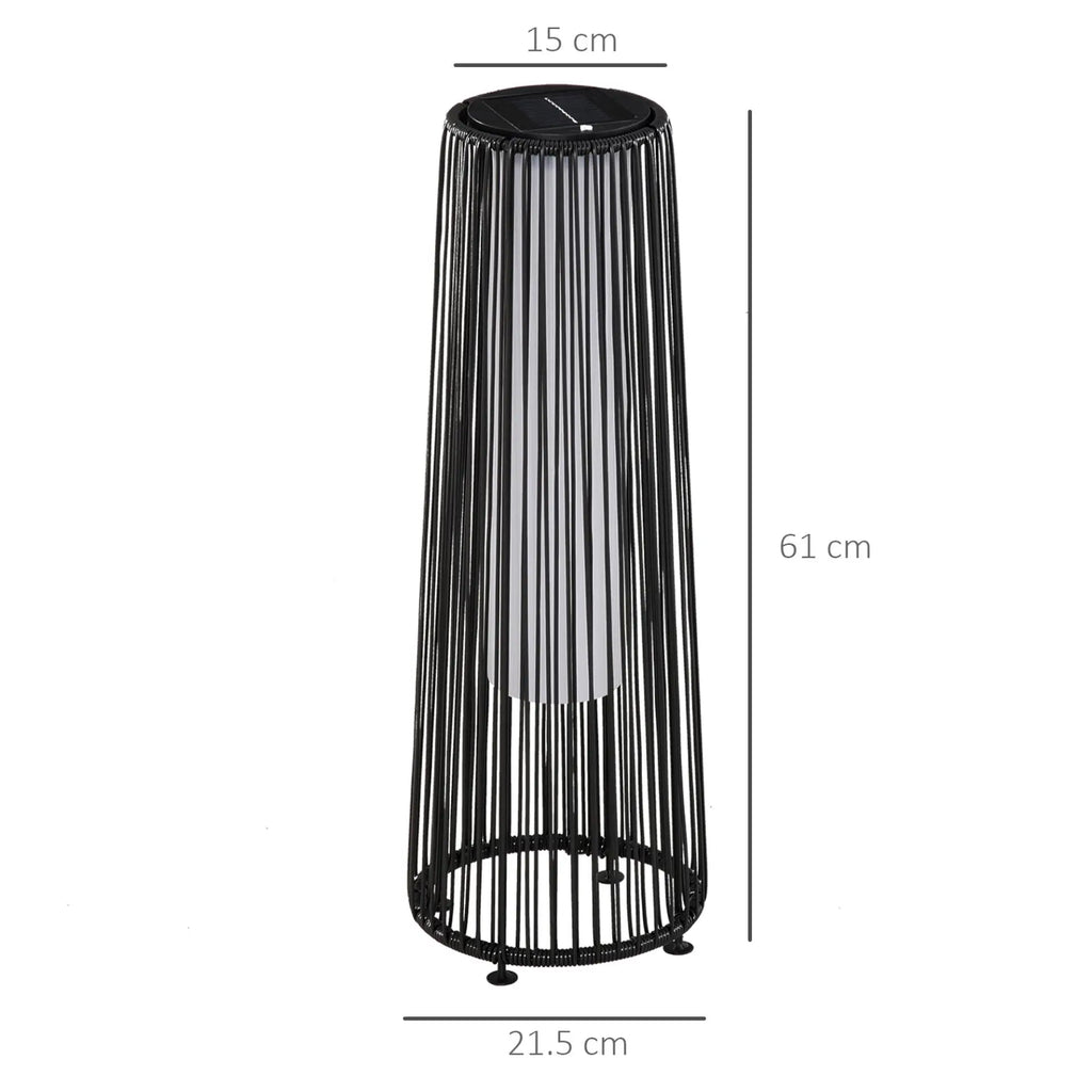 Patio Garden PE Rattan Solar Lights Londecor