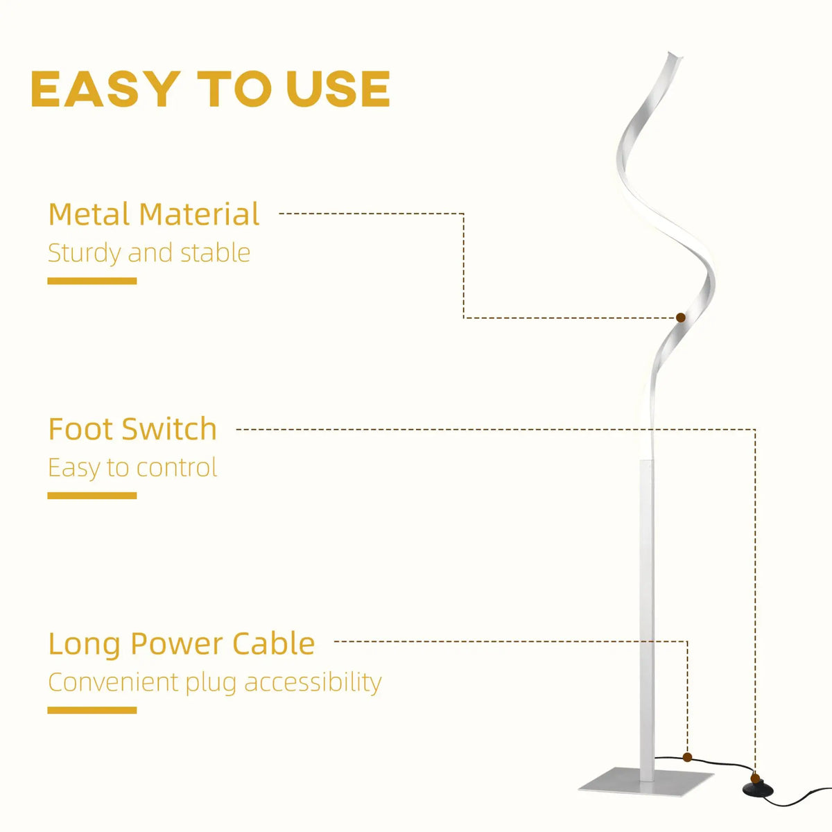 Dimmable Floor Lamp, 3 Adjustable Brightness - Londecor