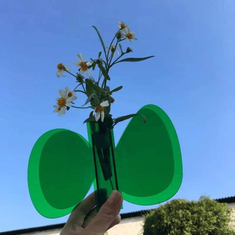 Modern Simple Acrylic Vase, Living Room Designer, Colorful Vase Decoration. - Londecor