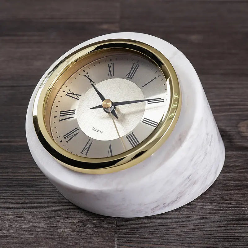 Marble Desktop Clock Londecor