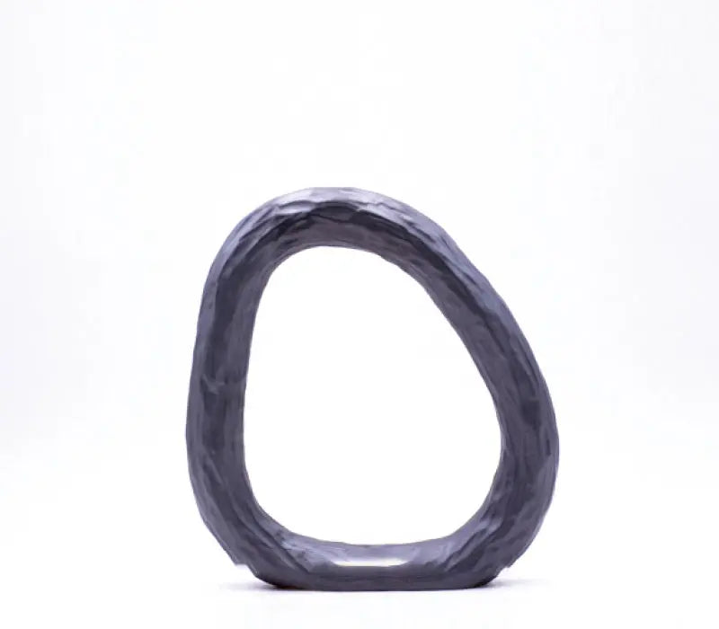 White Ceramic Ring Ornament Londecor