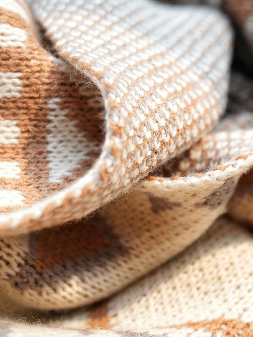 Knitted Bohemian throws