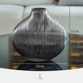 Striped Glass Flower Vase