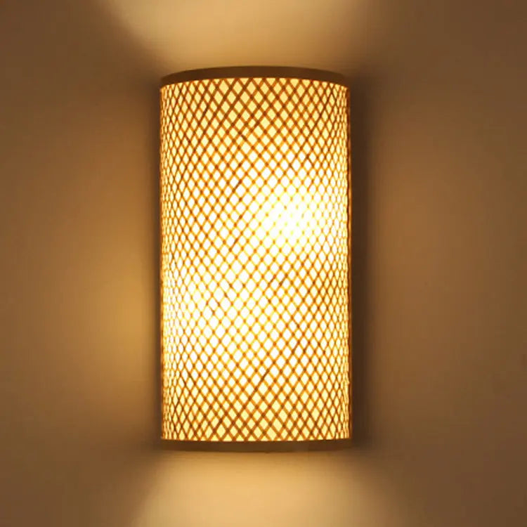Bamboo & Wood Hotel Wall Lamp Londecor