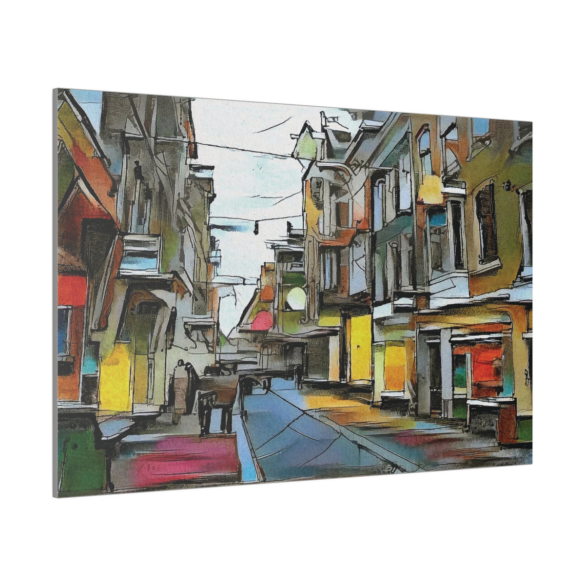 On The High Street Canvas Printify