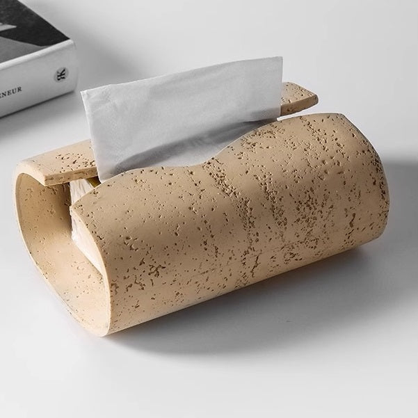 Product information: Material: Resin Style: light luxury Packing list: Paper box * 1 Product Image: Stone Paper Box