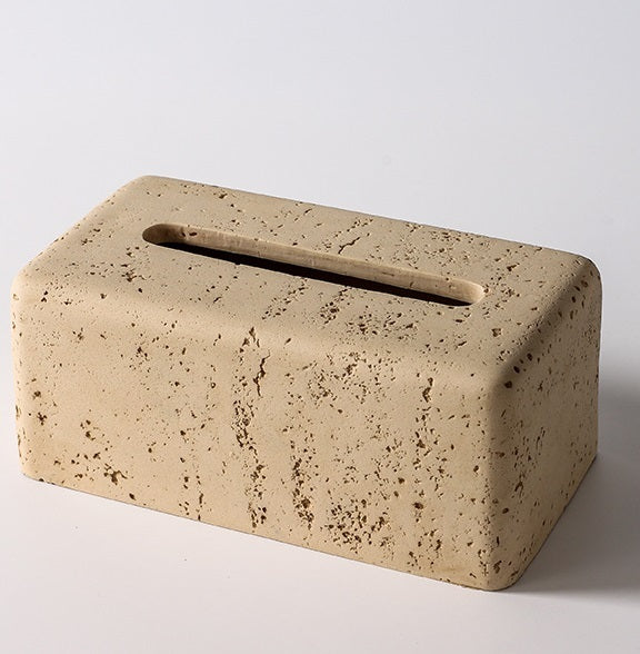 Product information: Material: Resin Style: light luxury Packing list: Paper box * 1 Product Image: Stone Paper Box