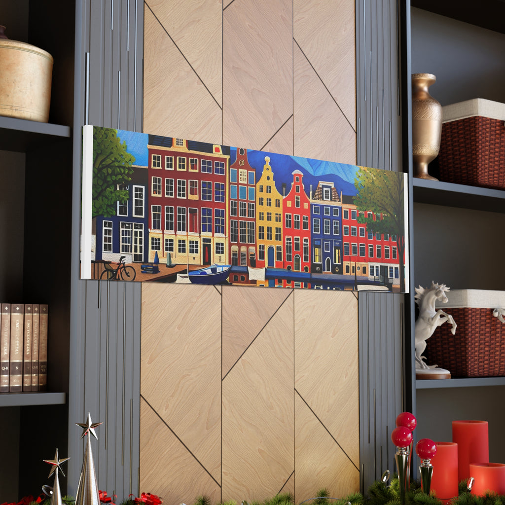 Amsterdam Canal Painting the perfect Gift for Printify