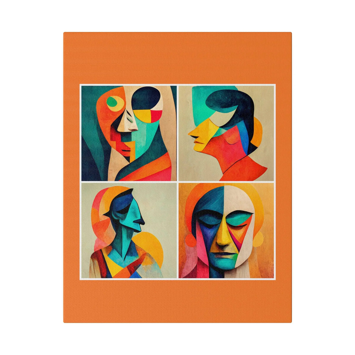 Abstract Faces Wall Art Printify