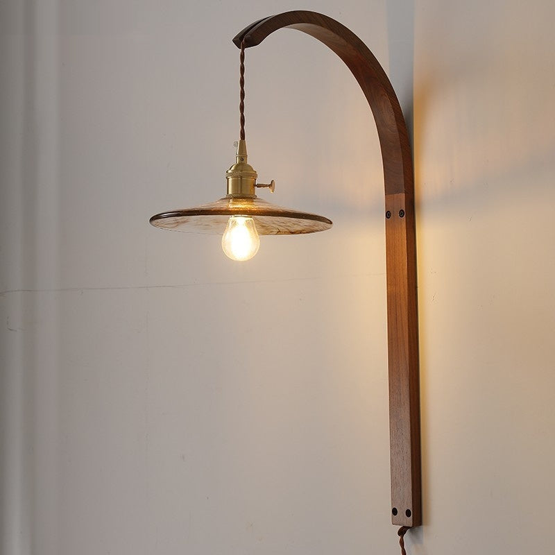 Walnut Wall Lamp