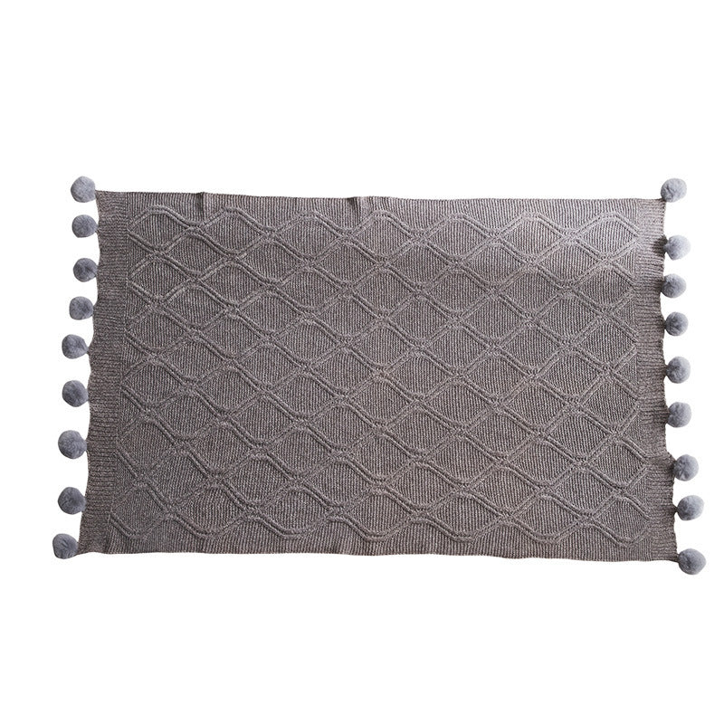 Chenille knitted  blanket/Throw