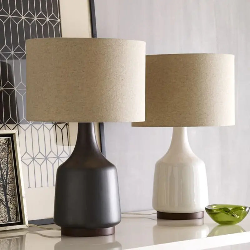 Nordic Minimalist Bedroom Bedside Table Lamp American Ceramic Londecor