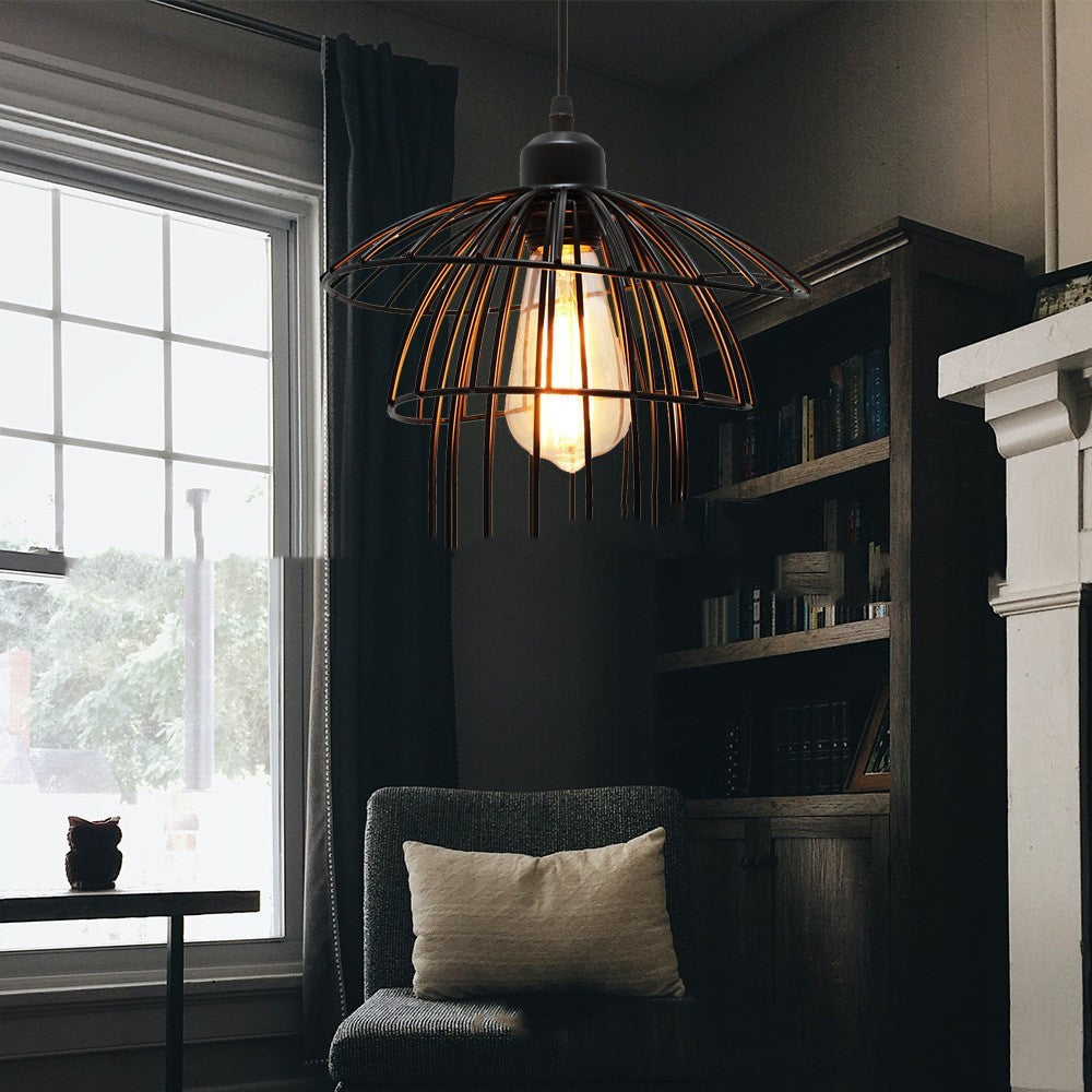 Chandelier Art Straw Hat Living Room Creative