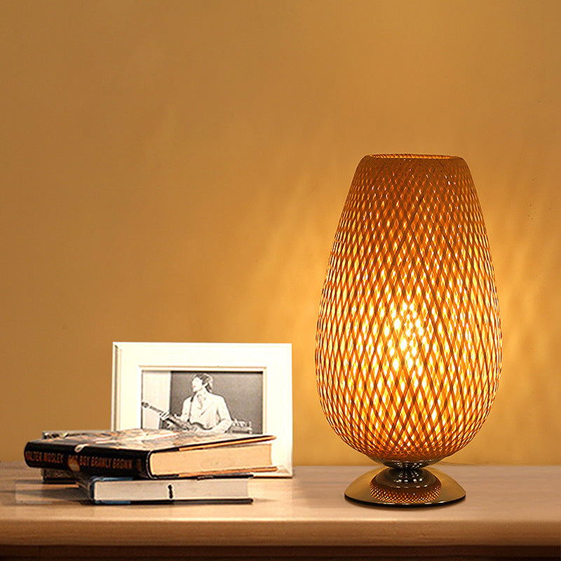 Bamboo Woven Table Lamp Vimost Shop