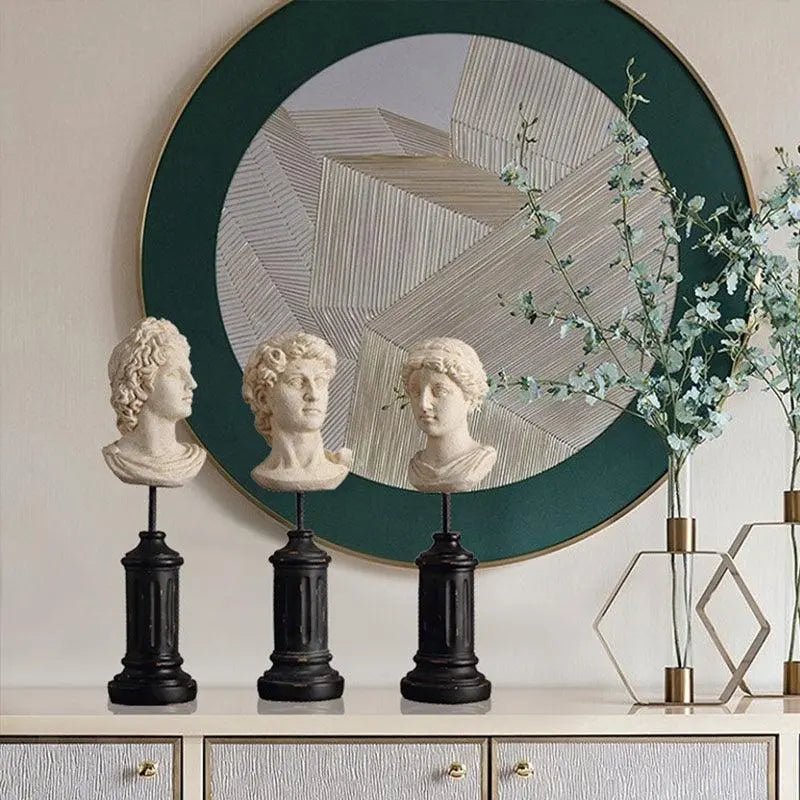 Antique Sculpture with a Lamp Post Base - Londecor