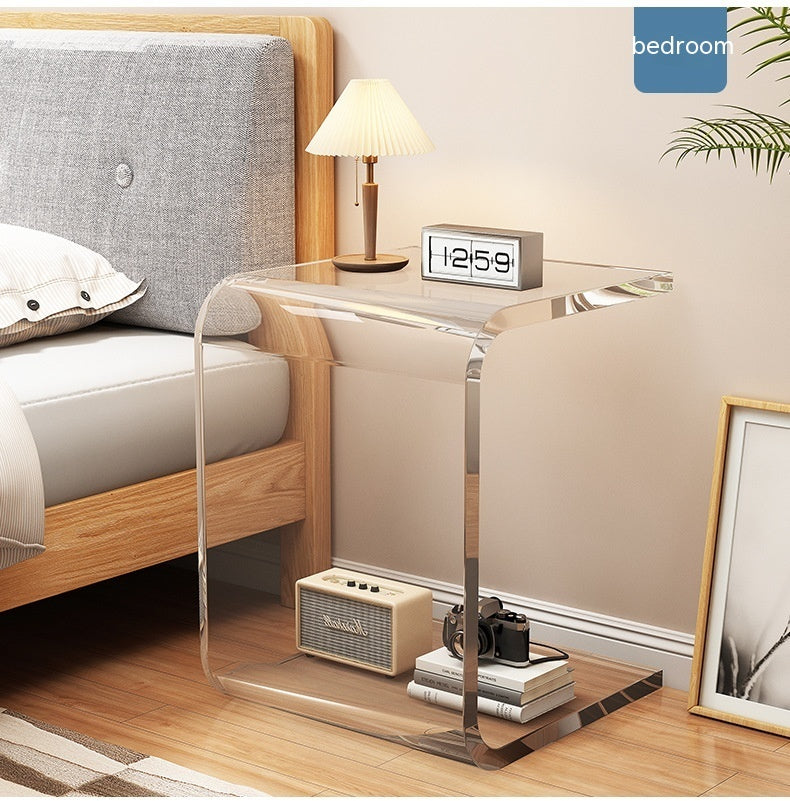 Modern Minimalist: Acrylic Coffee Table (Light Luxury, Side Table/Nightstand)