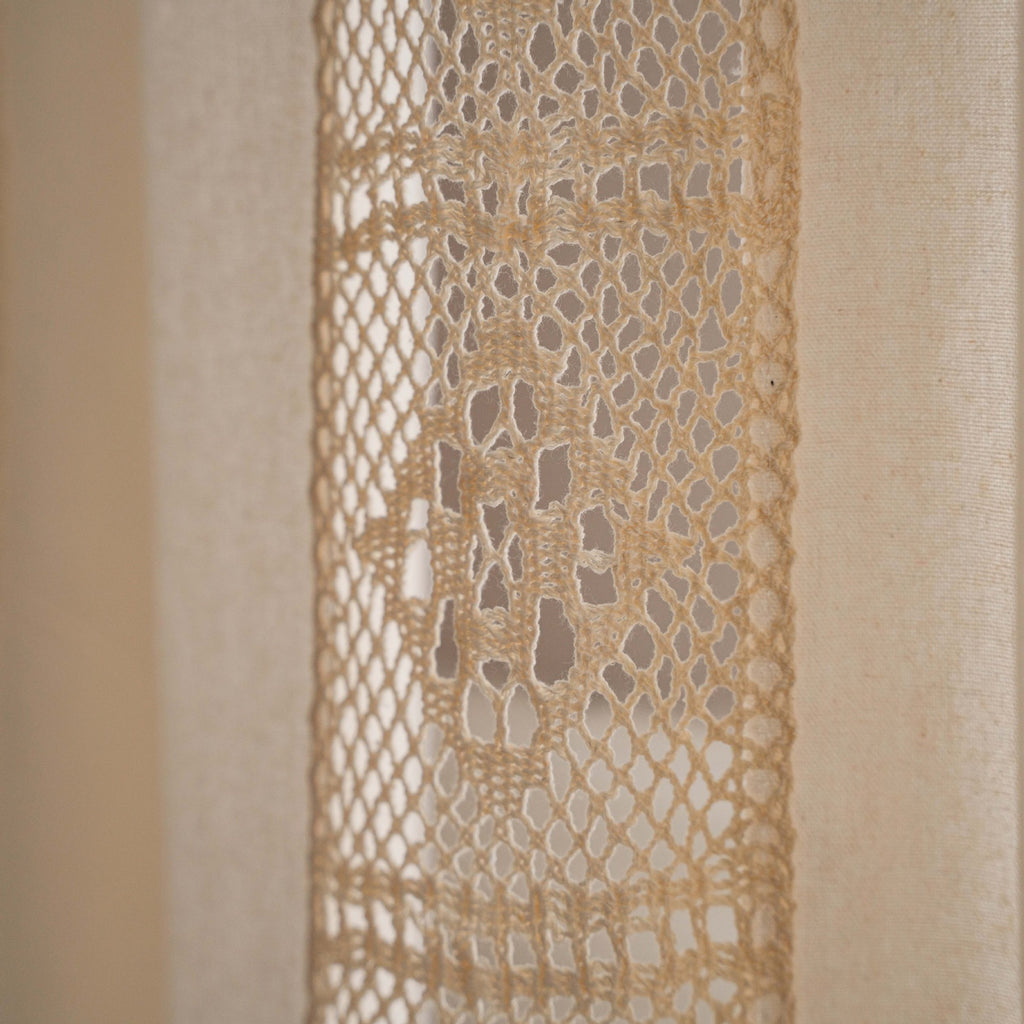 Light & Airy: American-Made Crochet Mesh Curtain - Breathe New Life into Your Space