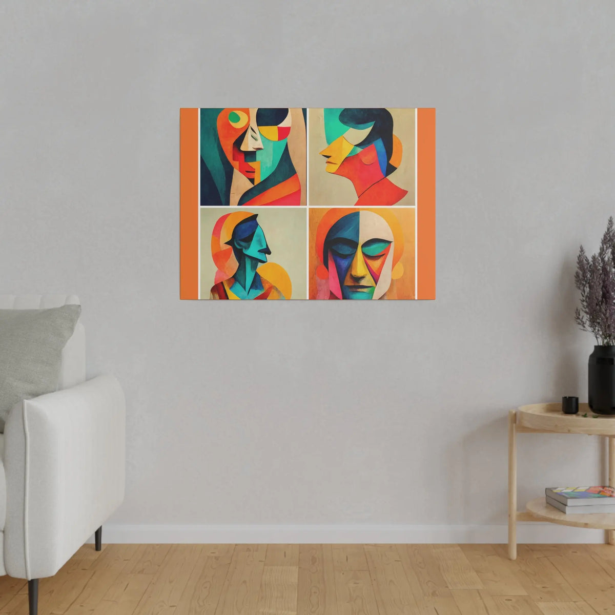 Abstract Faces Wall Art Printify