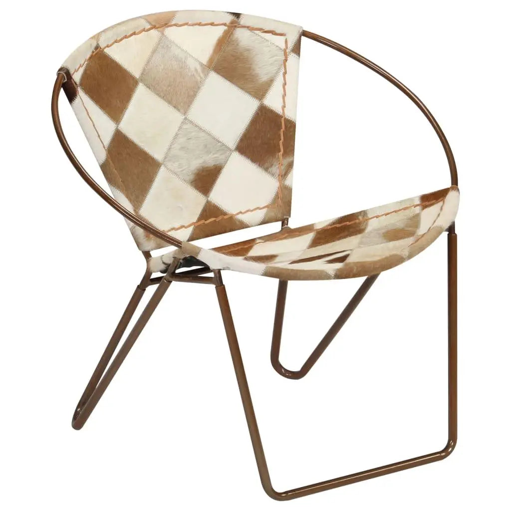 Chair Diamond Brown Real Leather Londecor