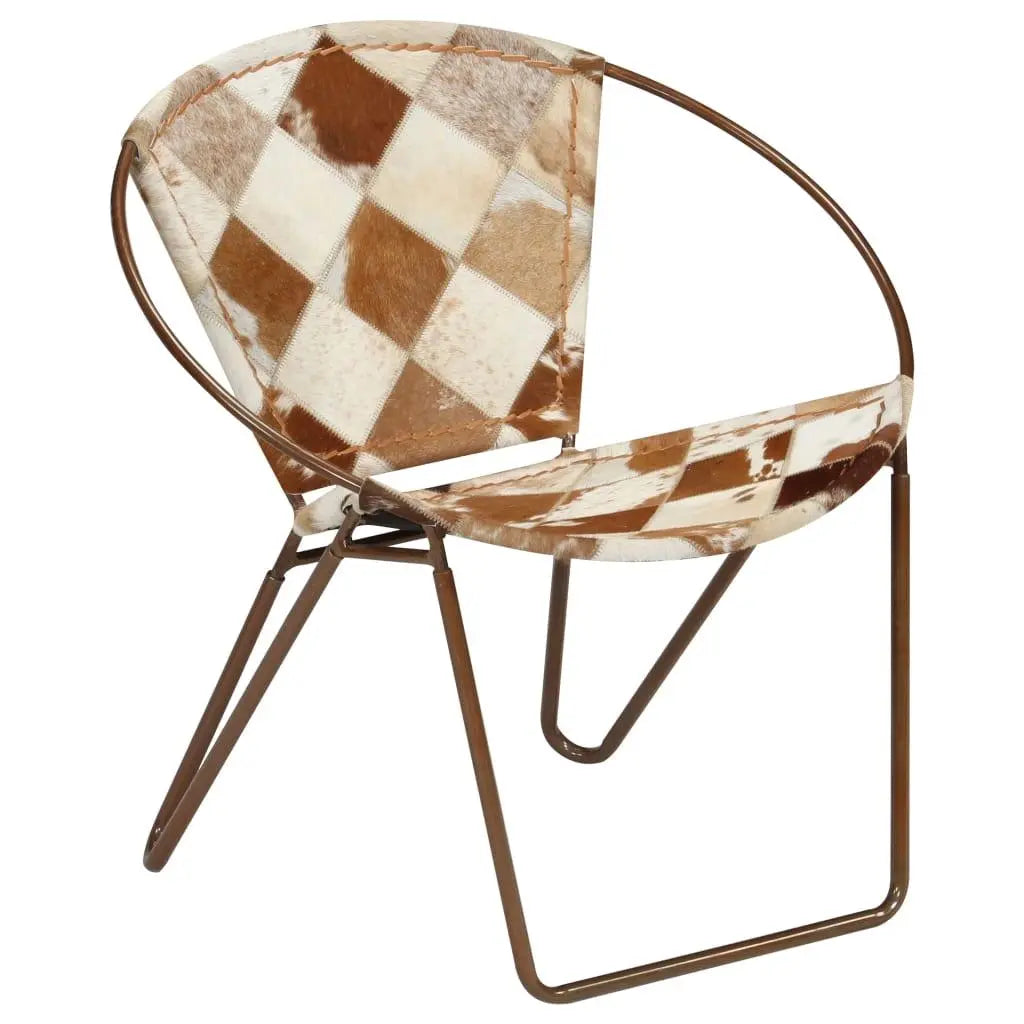 Chair Diamond Brown Real Leather Londecor
