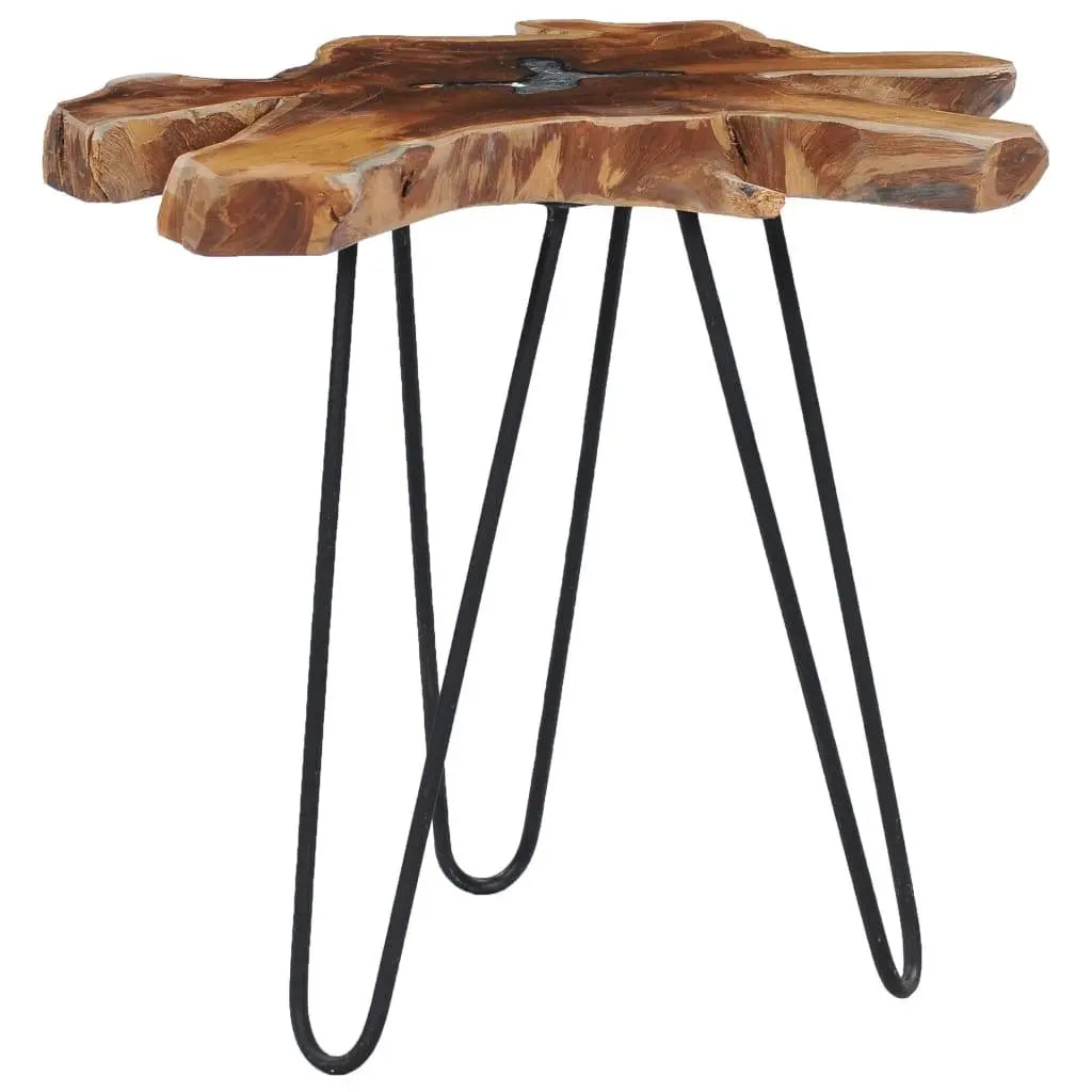 Teak Wood and Resin Side Table Londecor