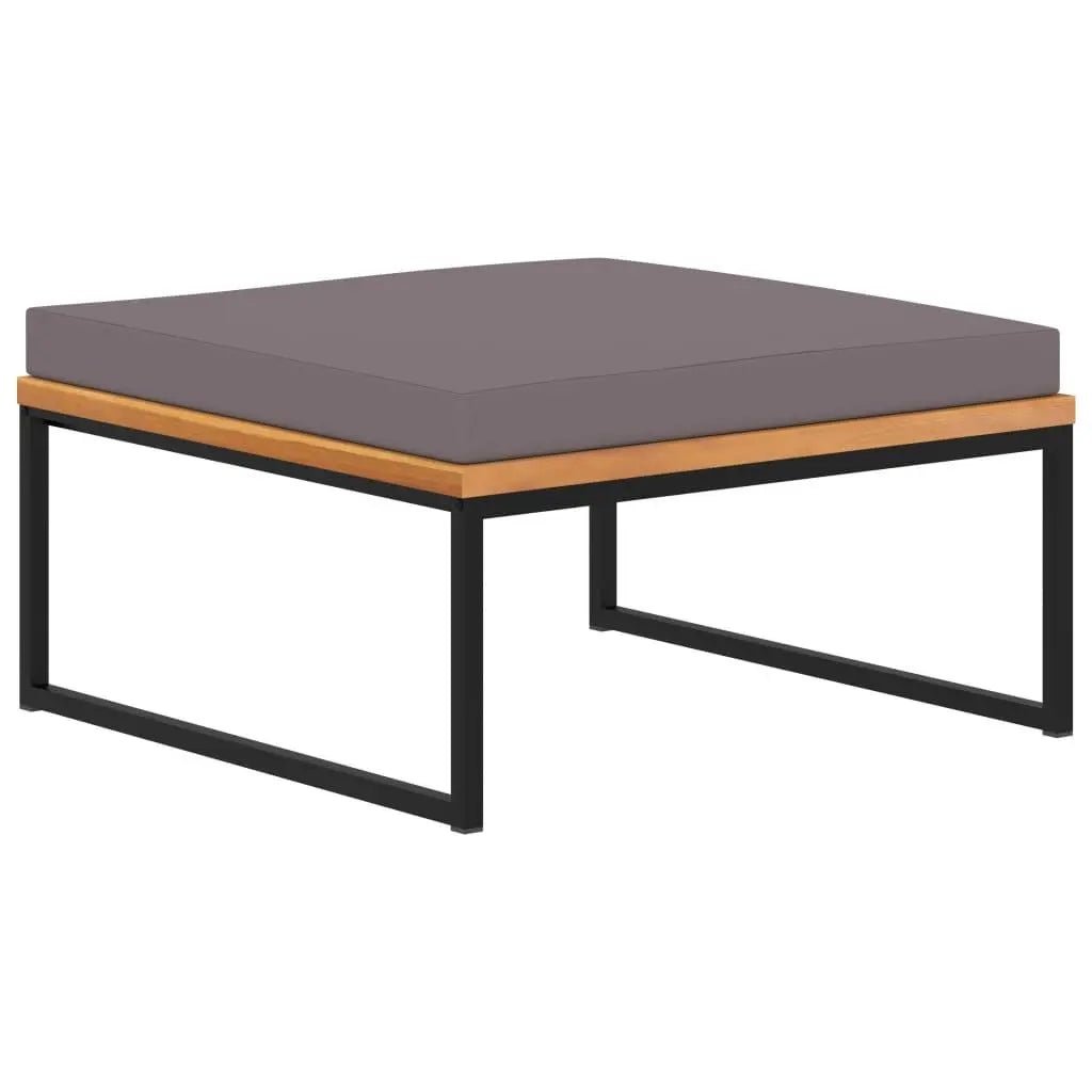 5 Piece Garden Lounge Set Solid Acacia Wood and Steel Londecor