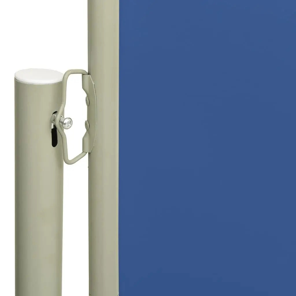 Patio Retractable Side Awning 180x500 cm Blue Londecor