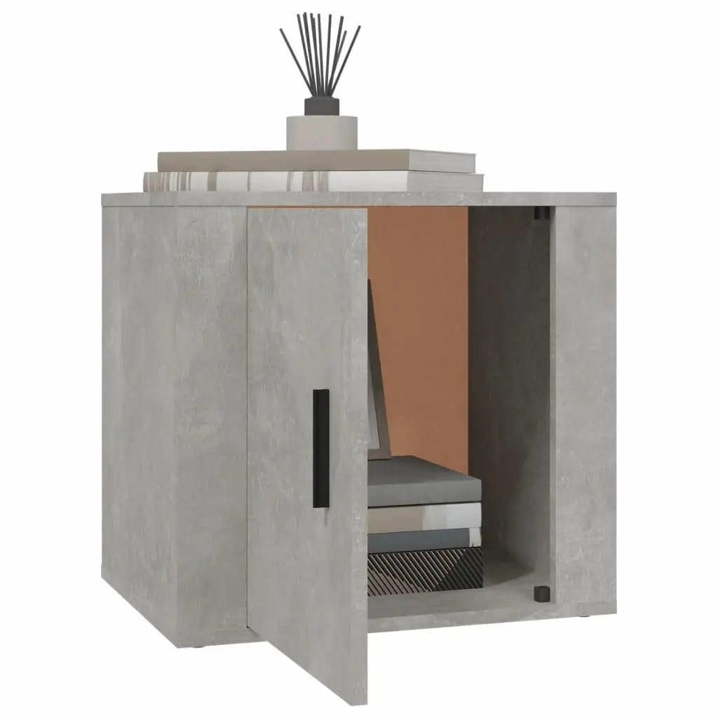 Bedside Cabinet Concrete Grey 50x39x47 cm - Londecor