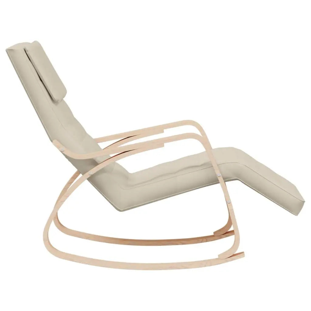 Rocking Chair Cream Fabric Londecor