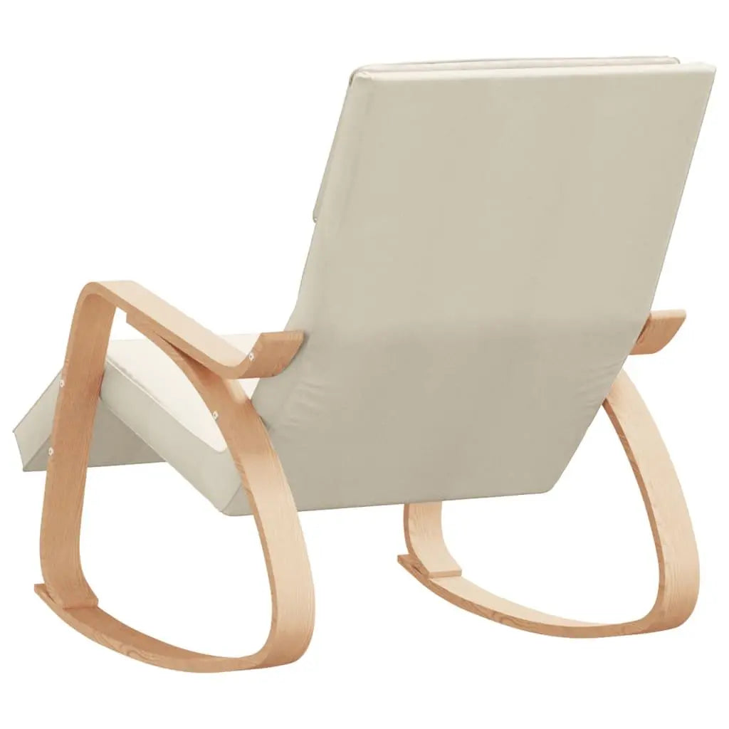 Rocking Chair Cream Fabric Londecor