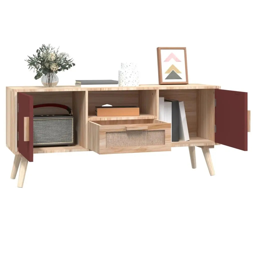 TV Cabinet with Doors 105x30x45 cm Wood Londecor