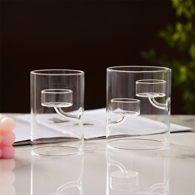Glass Candle Holder